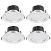Produktbild Litehaus 4 Pack 3W Einbauleuchte LED Einbaustrahler Anti Beschlag Design für Badezimmer Einbauspot Downlight Warmweiß 3000K (3)