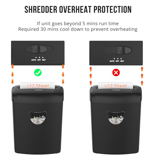 Sunitko 12-Sheet Cross-Cut Shredder C218P-12 の商品画像 6