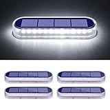 YiLaie ソーラーライト 屋外 IP68防水 ガーデンライト 置き型 明るい 自動点灯 小型 取付簡単 庭 階段 通路 バックヤード 玄関等に適用(4個/昼光色)