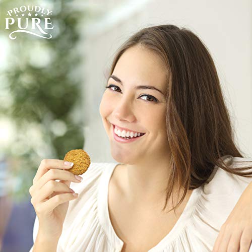 Proudly Pure Mini Bite Healthy Snacks - Healthy Keto Snacks Low Carb, Diet Friendly, Tasty And Delicious Gluten Free Food Treats Made With Real All Natural Ingredients Keto Cookies, Keto Snacks Pack Of 3 (Peanut Butter) #TOP6