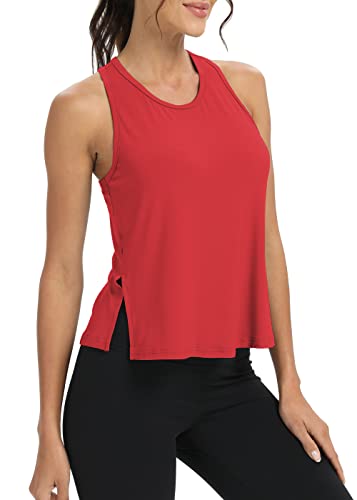 Bestisun Women Split Side Athletic Workout Tank Tops Racerback Yoga Shirts for Women3