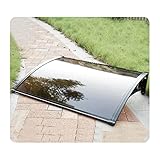 QIANDA Vordach Haustür Überdachung, Draussen Polycarbonat Schnee Pultvordach UV-Schutz Haustür Garten Terrasse Überdachung, Braun (Farbe : Braun, Größe : 150cm x 60cm)