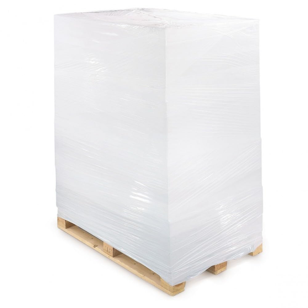 6 Rollos Film Paletizar Blanco Opaco Elástico, Bobinas Estirables de 1,8 Kg, ancho 50 cm, 23 micras. Mudanzas, Envolver, Embalar, Precintar, Proteger