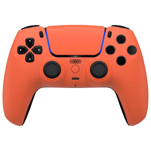 Image of Custom Controllerzz Custom Wireless Controller Compatible with PS5 - Multiple Designs Available (Orange)