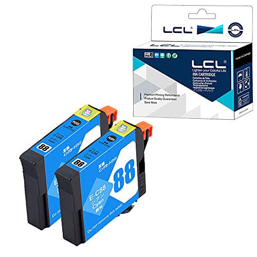 Amazon.co.jp: LCL エプソン用 ICC88 （2パック シアン） 顔料 残量