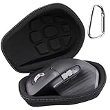Aenllosi for Funda de Transporte Protectora rígida para ratón inalámbrico Logitech MX Master 4/3/3S/2S, Negro (Solo Funda)
