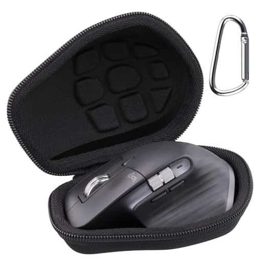Resor hårt fodral till Logitech MX Master/MX Master 2S/MX Master 3 trådlös mus från Aenllosi (svart, endast fodral)