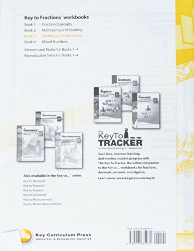Key to Fractions, Book 3: Adding and Subtracting (KEY TO...WORKBOOKS) - Image 2