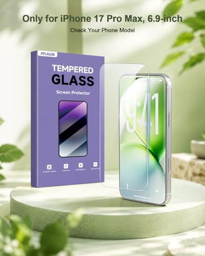Image of Screen Protector for iPhone 17 Pro Max, 3-Pack 6.9 Inch Tempered Glass Film