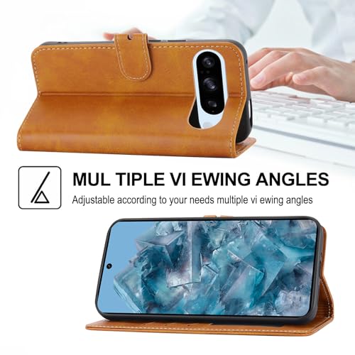 Coque de protection antichoc Google Pixel 9 intégrale en cuir souple
