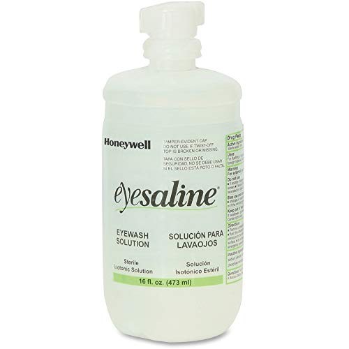 Honeywell 32-000454-0000 Personal 16 Oz. (473 Ml) Trilingual Sterile Saline Eye Wash Bottle thumb #1