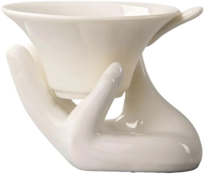White Jade Goddess Of Mercy Tea Filter Porcelain Strainers Chinaware
