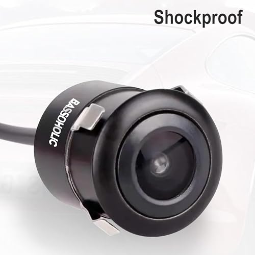 Image of BASSOHOLIC Full HD Car 160 Reverse Parking Camera | 160 Wide Angle Rear View Backup Camera | Waterproof & Night Vision | Universal Fit for All Cars