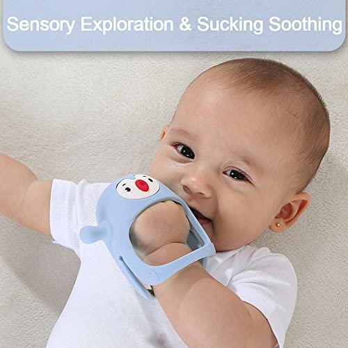 image for Smily Mia Smily Mia Penguin Teethers, Silicone TeethingToys for Babies