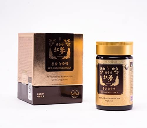 HANPOONGSAM Red Ginseng Extract 240g from 100% Korean Red Ginseng Roots, Concentrated Panax Ginseng Root, Natural Energy Supplements, Immune Support, Boost Nitric Oxide and Blood Circulation