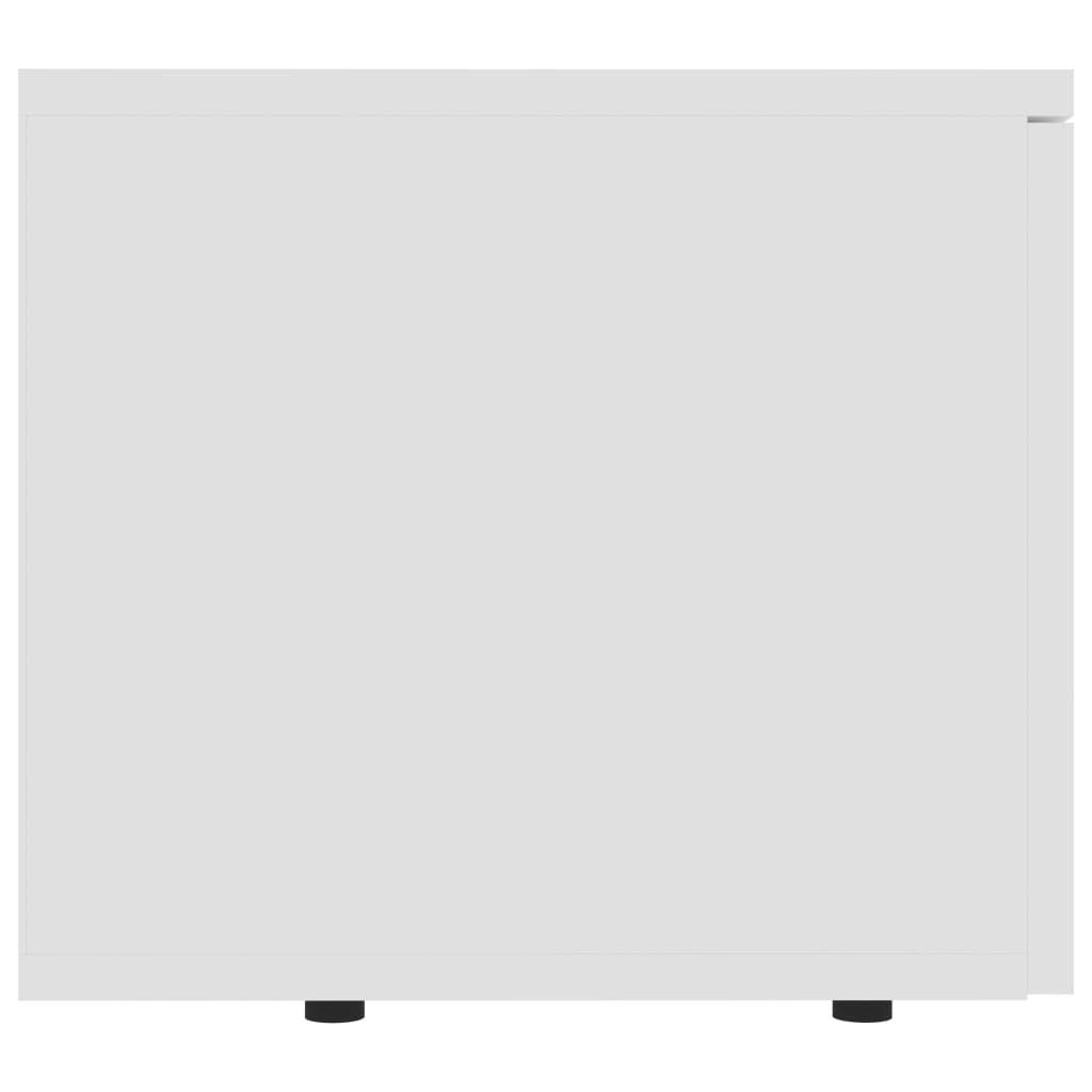 vidaXL Mobile Porta TV Buffet Madia unità Multimediale HiFi Mobiletto Basso Arredo Credenza Consolle Armadietto in Truciolato Bianco 80x34x30 cm