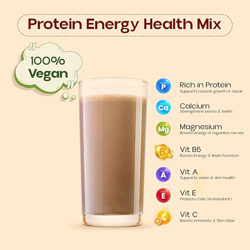 Image of Nutri Power Energy Health Mix | 30g Plant Protein | Millets + Dry Fruits + Soy Protein | High Protein & Fiber Blend | Children & Adults | Daily Wellness Drink | 400g