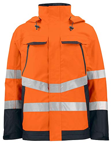 Protection haute visibilité orange noir 3XL homme confortable