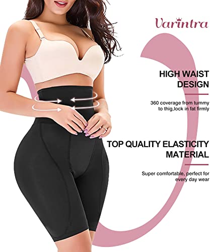Varintra Hip Enhancer Shapewear For Women Tummy Control Body Shaper Butt Lifter Crossdressers Butt Padded Underwear Hip Pads Panties Black #TOP2