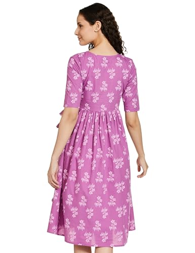 Image of Amazon Brand - Myx Women's Cotton Relaxed Fit A Line Kurta (Available in Plus Sizes)
