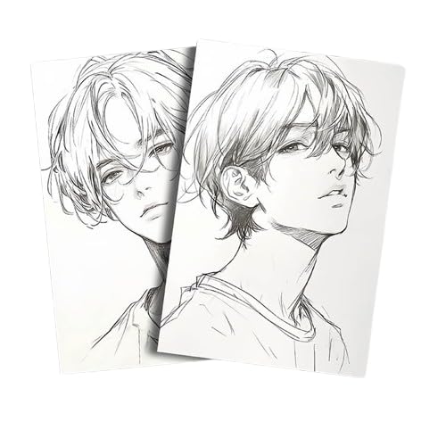Amazon.co.jp: 人物シール 64枚 線画 少年 男の子 男性 大人 男子