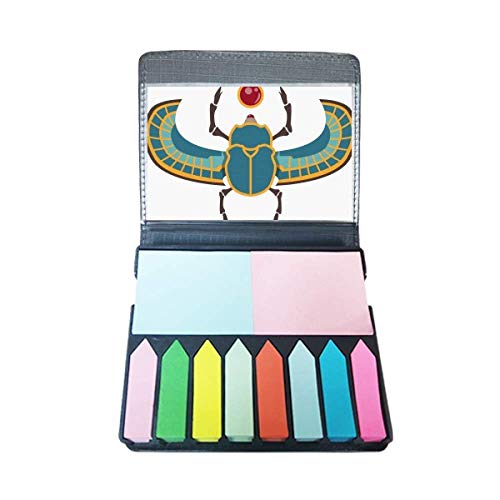 Bloc-notes Égypte antique avec marque-pages multicolores