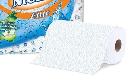 15 Rolls of 3ply Nicky Elite Super Absorbent Kitchen Towels - 50 Sheets Per Roll