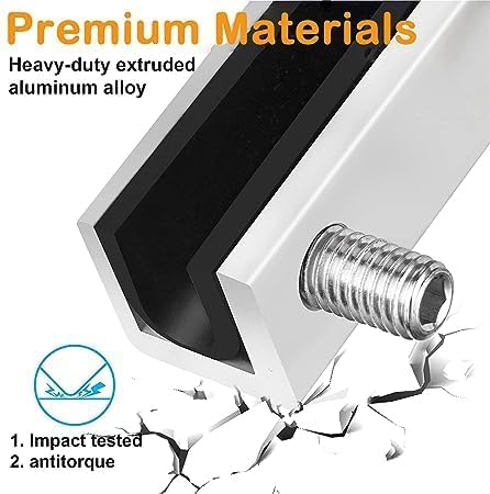 Ncry Window Locks Sliding Security Windows Locks with Key, Window Security Bars for Vertical&Horizontal Slide Door,Adjustable Security Locks for Child Home Bedroom and Office (2 PCS Lock) 3