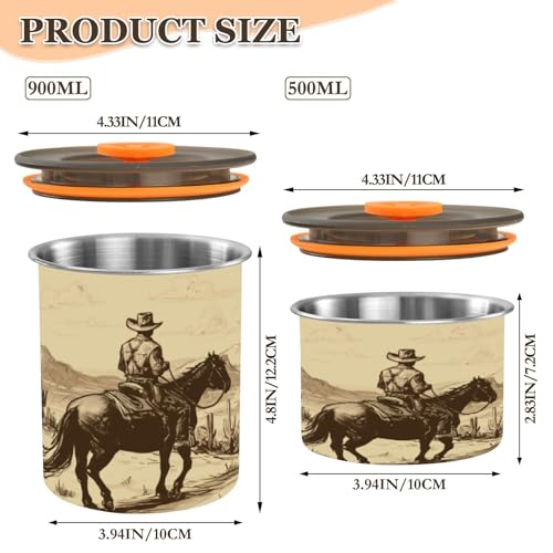 Bote Hermético de Acero Inoxidable para Café 900ml ATTX miniatura 2