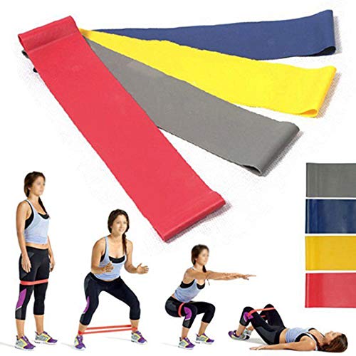 TYewa Resistance Band 4 Pcs Resistance Tube Set Gym Fitness Exercise Workout Heavy Yoga Training Bands Gift