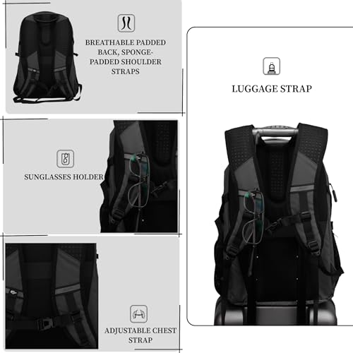 Image of F Gear Amalfi 30L Laptop Backpack|3 Spacious Compartments for Easy Organisation|17 inch, USB Charging Port, Sternum, Hip Strap, Luggage Strap|Backpack for College, Office & Travel Use