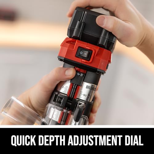 Image of SKIL 20V Brushless Compact Router Kit Including 4.0Ah Battery and 1 Hour Charger-RT1430B-10