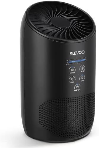 Slevoo Air Purifiers for Bedroom Pets in Home, 2023 New Upgrade H13 True HEPA Air Purifier with Fragrance Sponge, 100% Ozone Free, Effectively Clean 99.97% of Dust, Smoke, Pets Dander, Pollen, Odors
