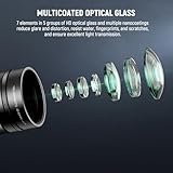 NEEWER 2x Converter with 200mm & 300mm Macro Lenses for Phone Camera Telephoto Lens Only, 7 Elements in 5 Groups, 17mm Thread Compatible with iPhone Android Samsung Xiaomi Phone Cage/Case, LS-79 - Image 6