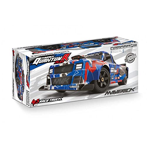 Maverick 150312 QuantumR Flux 4S Camion de Course 1/8 4WD Bleu/Rouge
