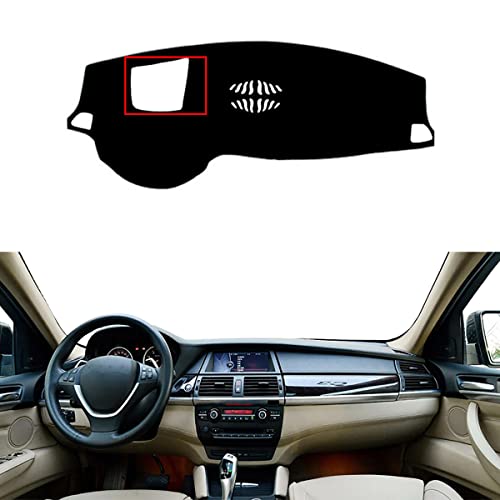 Alfombrilla salpicadero BMW X6 E71 2008-2014 volante izquierda protector negro