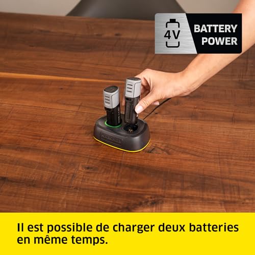 Chargeur rapide Duo Kärcher 4V compatible batterie affichage LED - 5