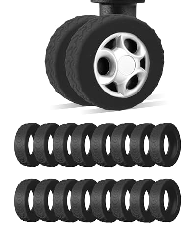 16-Pack Luggage Wheel Covers for 2-2.4" Suitcase Wheels