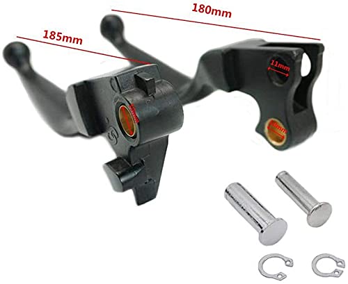 S SYUU Black Leviers de Frein et d'Embrayage Compatible avec Harley Davidson Dyna Softail Fat Boy Low Rider 2004-2012