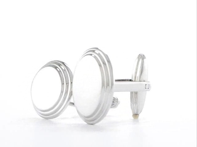 Mancuernillas para hombre de acero inoxidable sólido 15 mm x 21 mm miniatura 6