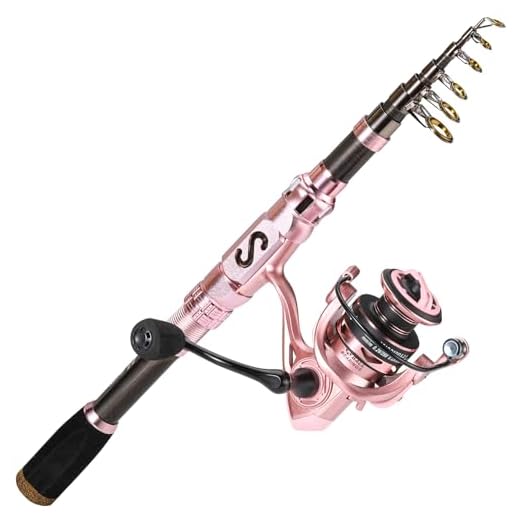 Sougayilang Telescopic Fishing Rod and Reel Combo, Collapsible Travel Fishing Pole and Spinning Fishing Reel, Fishing Gifts for Men/Women Adults