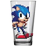 Sonic The Hedgehog 16-Bit Pint Glass 16 Oz [Surreal Ent.]