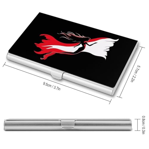 Diver Down Flag Mermaiid Scuba Diving Business Card Case Pocket Card Holder Slim Card Wallet for Men Women2