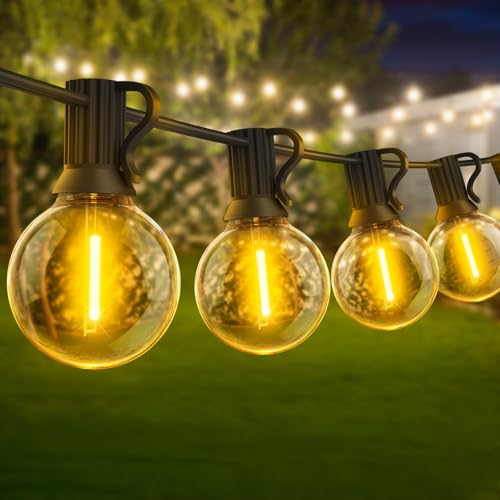 Warlisou 20M Guirlande Lumineuse Exterieure Guinguette Extérieur Lumières Exterieur Ampoule LED Lumiere Guirlandes Lumineuses Terrasse Jardin Electrique Girlandes d'extérieur Interieur Lumière Balcon