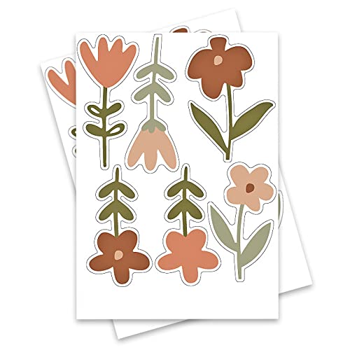 Vinilo decorativo floral vintage con diseño Boho