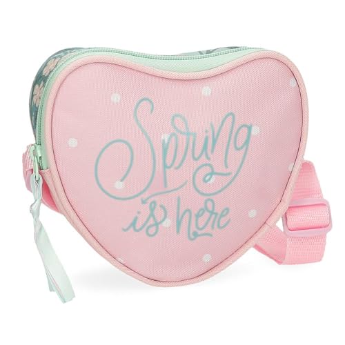 Spring is Here Shoulder Bag Pink 17x14.5x5cm Polyester, pink, shoulder bag, Pink, shoulder bag