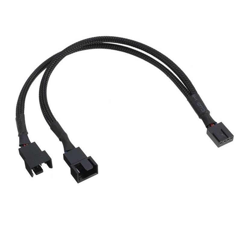 5025 Fan Çoklayıcı 2 Port Y Pwm 4 Pin Splitter Switch Kablosu