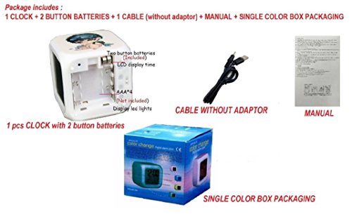 Enjoy Life : Cute Digital Multifunctional Alarm Clock With Glowing Led Lights And Avengers Sticker, Good Gift For Your Kids, Comes With Bonuses Part 2 (14) #TOP5