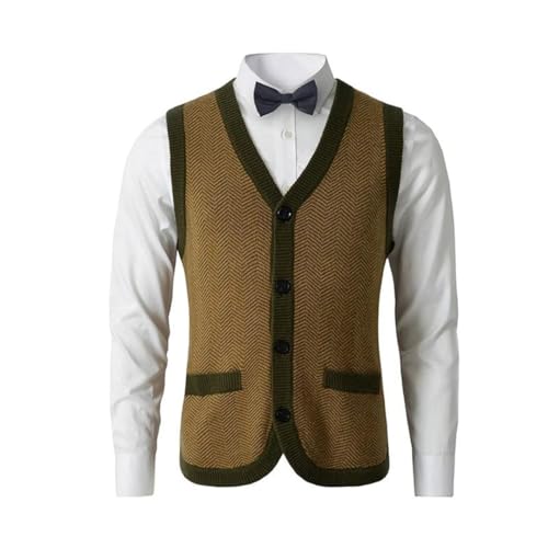 Men’S Solid Lightweight Thermal Knit Sweater Vest Slim Fit V-Neck Sleeveless Casual Button Down Cardigan2