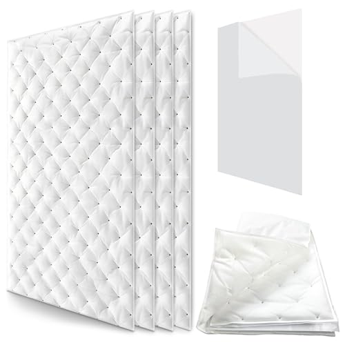 Coton auto-adhésif insonorisant blanc TroyStudio isolation phonique 1.3cm - 2